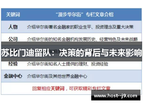 苏比门迪留队：决策的背后与未来影响